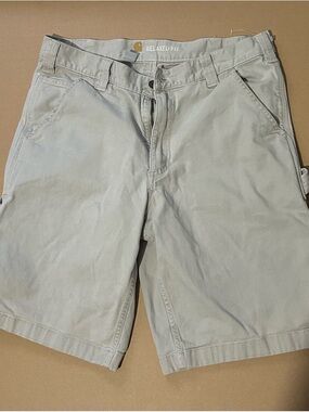 Carhartt Men's Relaxed Fit Light Gray Shorts